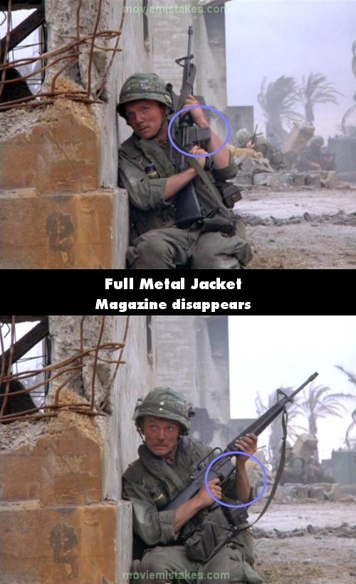 Phim Full Metal Jacket, Ổ đạn súng biến mất